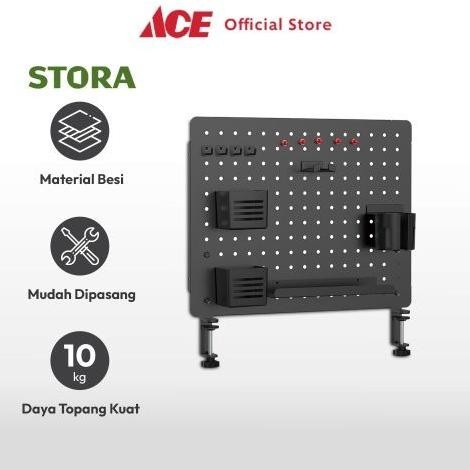 

Stora Papan Pegboard Berlubang Organizer Meja 52X57 Cm Set Pegboard Decorative Wall Desk Mounted Metal Wire Board Organizer Meja - Biru Original Dan Terpercaya