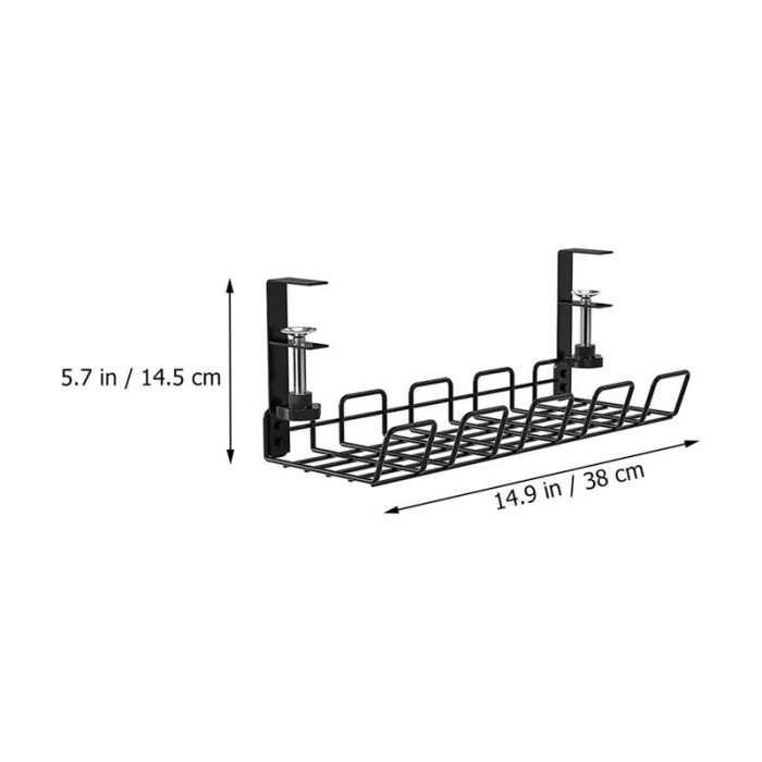 

NEW Triple W Under Desk Mount Cable Organizer Socket Perapih Kabel Meja