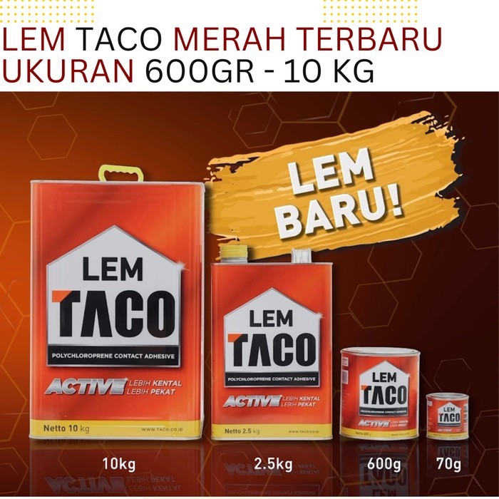 

NEW Lem Taco Kuning Serbaguna 2.5 Kg