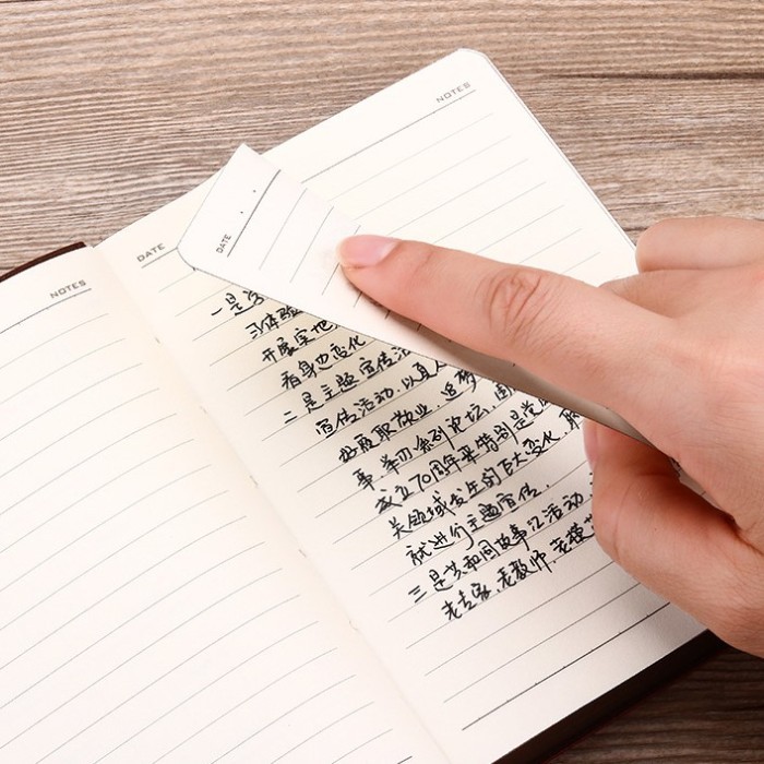 

Buku Catatan Agenda Jurnal Kerja Notebook Binder Harian Kulit Kuno