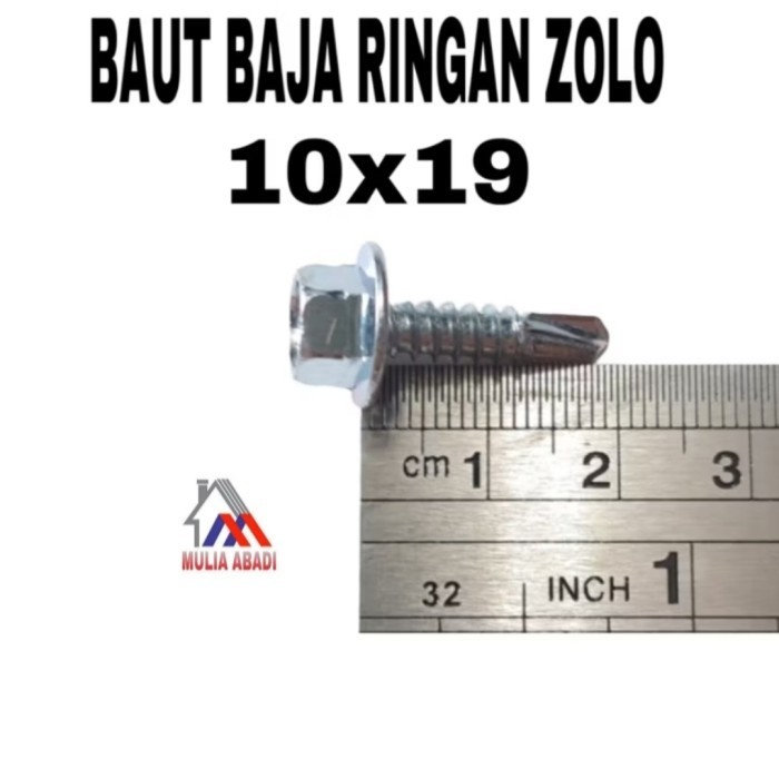 BAUT BAJA RINGAN ZOLO 10x19 /SKRUP BAJA RINGAN