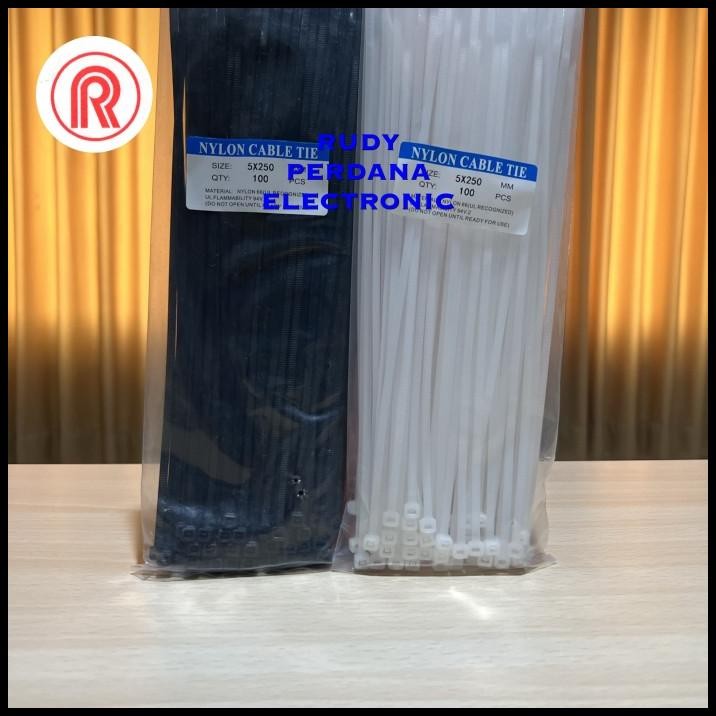 

TERMURAH NYLON CABLE TIE KABEL TIES NILON 5X250MM 5 X 250 MM 25 CM !!!!!!