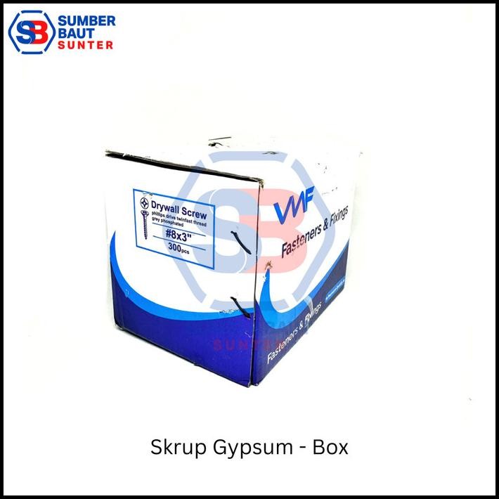HOT DEAL SKRUP GYPSUM 7,5 CM 8X3" - 1 BOX ISI 300 PCS DRYWALL SCREW WF 