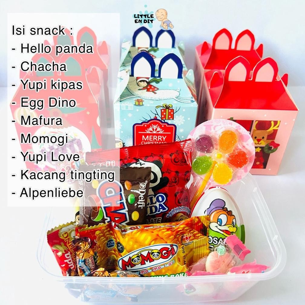 

Promo Akhir Tahun Littleendit Psnck15 Paket Snack Natal/ Hampers Merry Christmas/ Hampers Anak/ Souvenir Natal/ Bingkisan Merry Christmas Asli