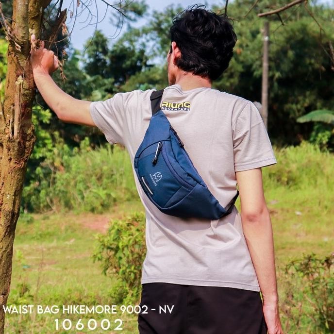 Original Waist Bag Tas Selempang Pinggang Pria Hikemore 9002 Setara Eiger