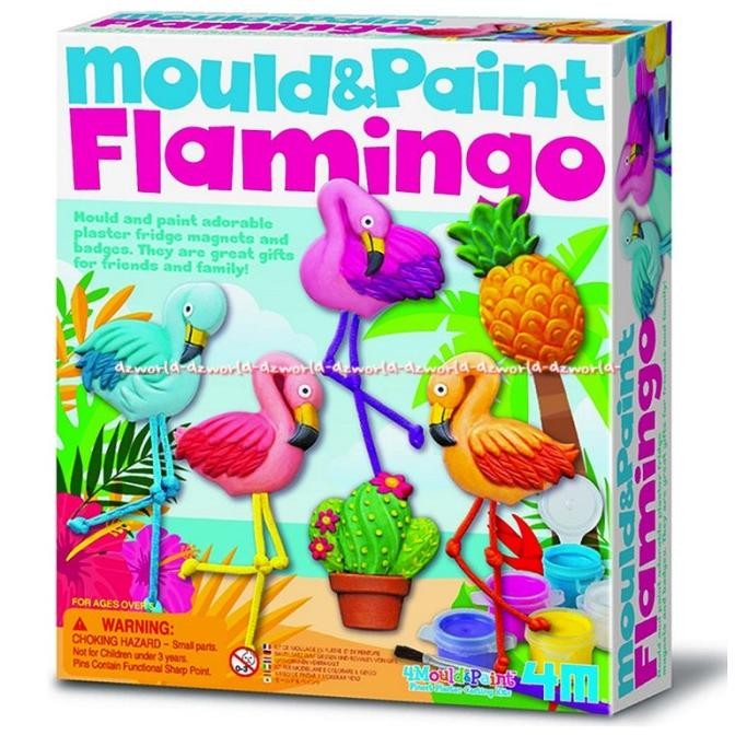 

4M Mould & Paint Flamingo Mainan Mencetak Menghias Burung Bangau