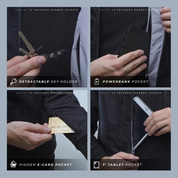 Grosir Jaket Bomber Bolak Balik Multifungsi Helio Coffee - Iwearzule