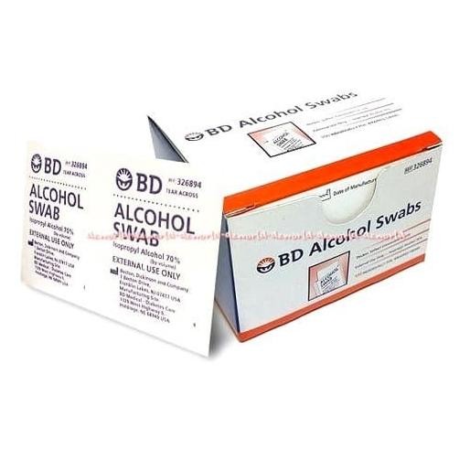 

BD Alcohol Swab Pembersih Alkohol 100sachets