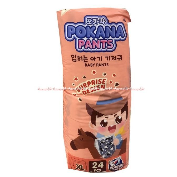 

Pokana Pants XL 24 pcs 12-17 kg Popok Celana Bayi Suprises Design