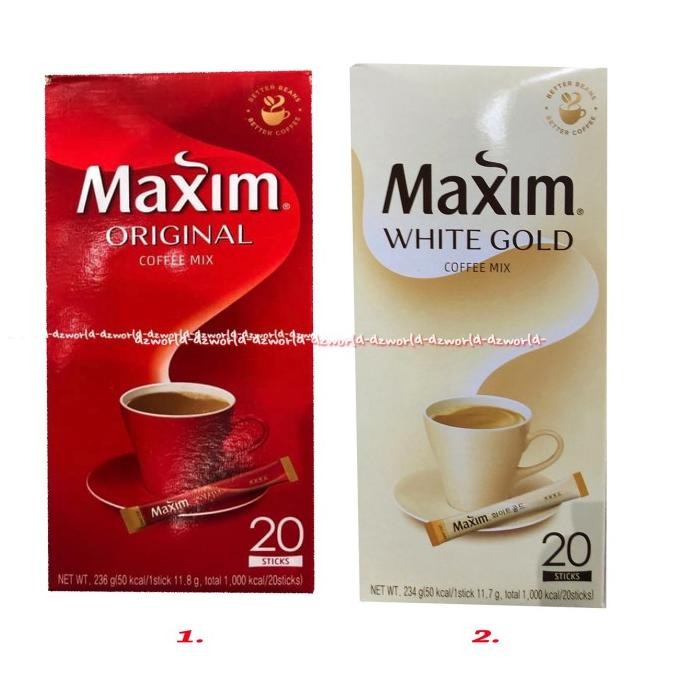 

Maxim Original Coffee Mix 20Sticks Kopimix Maxim Kopi Instan