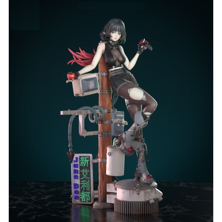 jane doe diorama zzz zenless zone zero resin kit figure