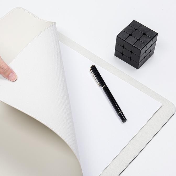 Murah Desk Mat Dnac - Minimalistic Desk Mat Mousepad Leather From Dnac Gray