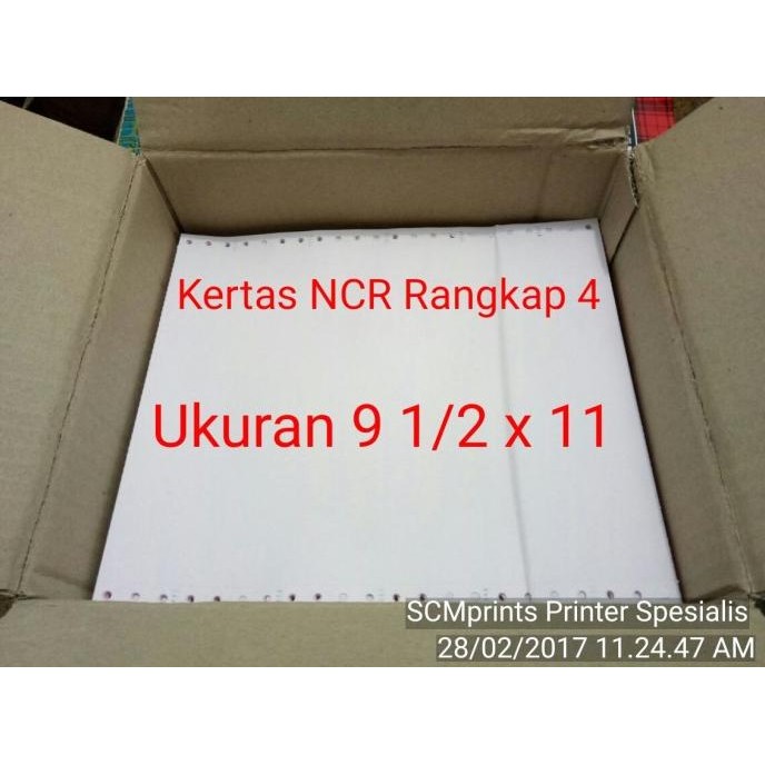 

Kertas NCR Rangkap / Invoice paper 4 Play Ukuran 9 1/2 x 11 Per Box