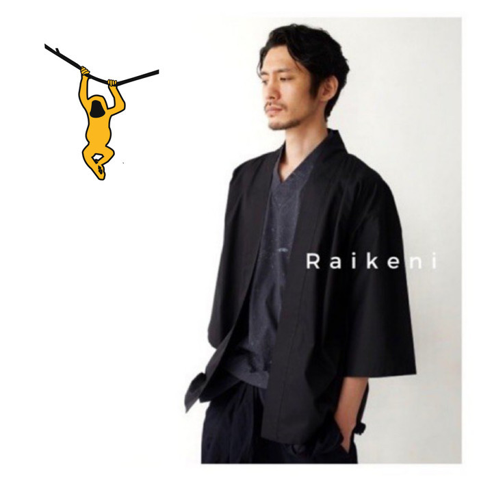 RAIKENI Kimono Jepang Jaket Jepang Kimono Unisex Cardigan Jepang