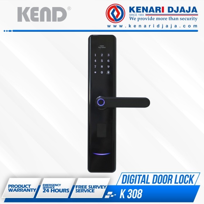 TERBARUUU Smart Door Lock / Digital Door Lock KEND K-308 Fingerprint Door Lock