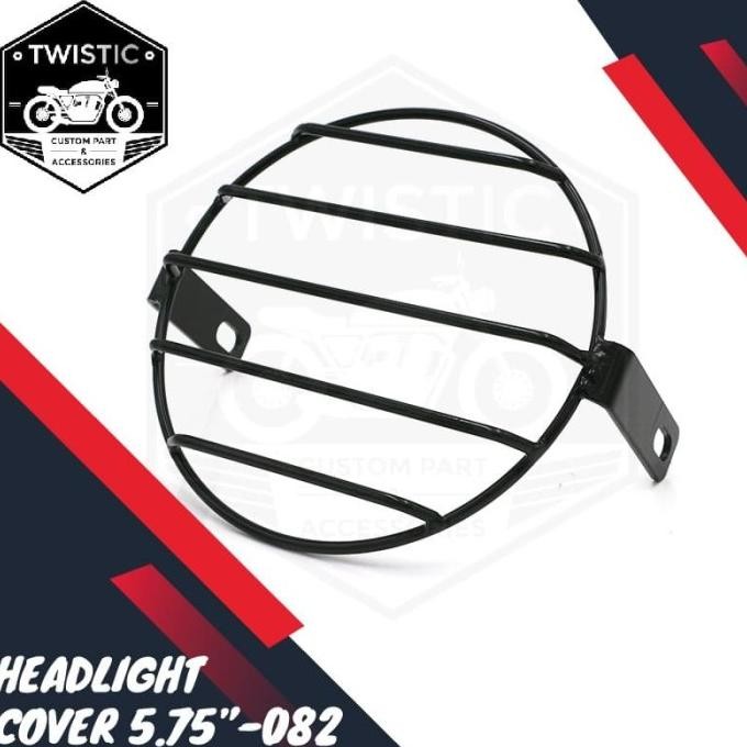 Headlight Cover Grill 5.75 Jaring Pelindung Lampu Depan Motor Japstyle