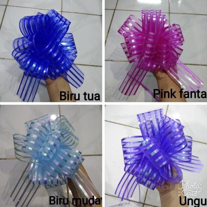 

Flash Sale Pita mobil pengantin / pita kado/ pita tarik / pita serut