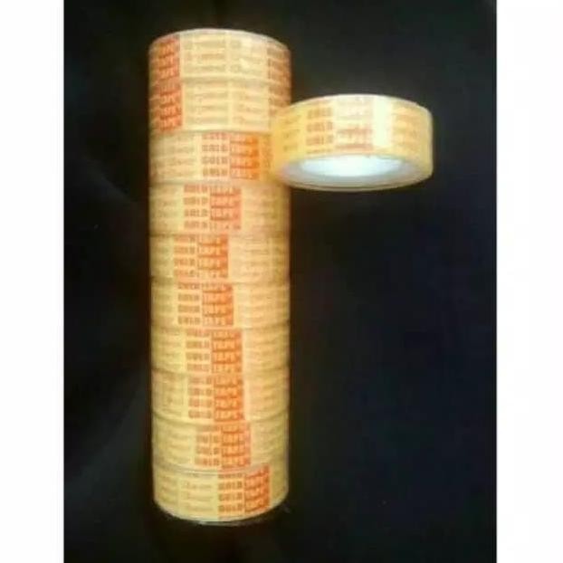 

Ready Terkini Isolasi solatip kecil goldtape 1/2 x 10 (satuan)
