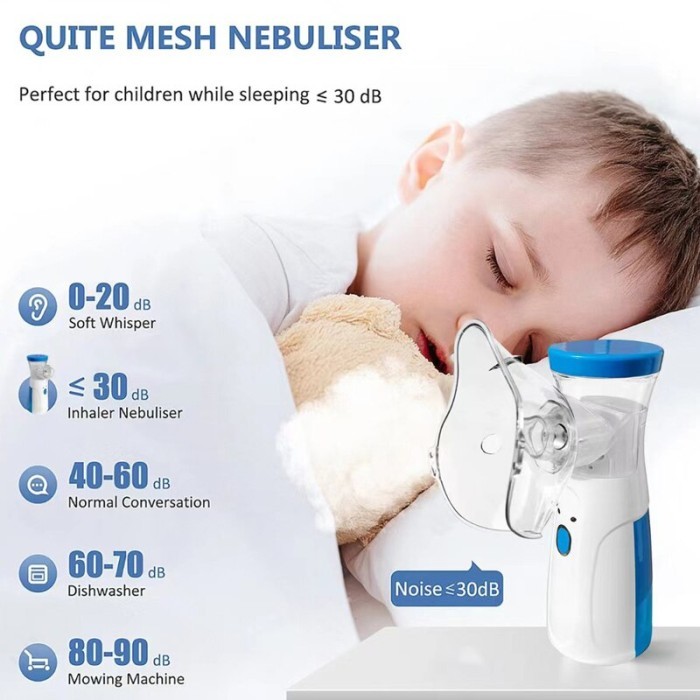 Alat Terapi Pernafasan Ultrasonic Inhaler Nebulizer uap Bayi pilek