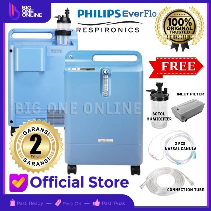 Philips EverFlo Oxygen Concentrator Portabel, Mesin Penghasil Oksigen