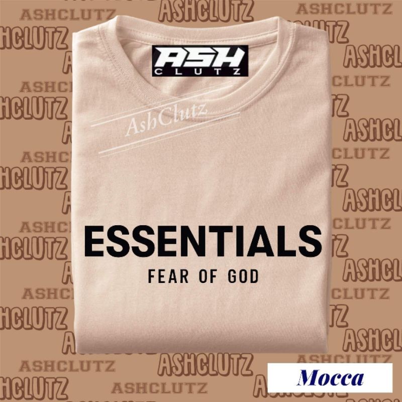 Essential Fear of God - Motif/Tee/Kemeja Katun Unisex |rBv9gB4Z|