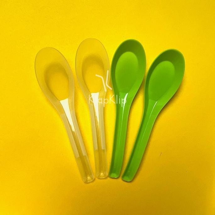 GROSIR 10PACK = 1000PCS SENDOK BEBEK BESAR - SENDOK PLASTIK BEBEK - SENDOK PLASTIK BUBUR SENDOK BUBU