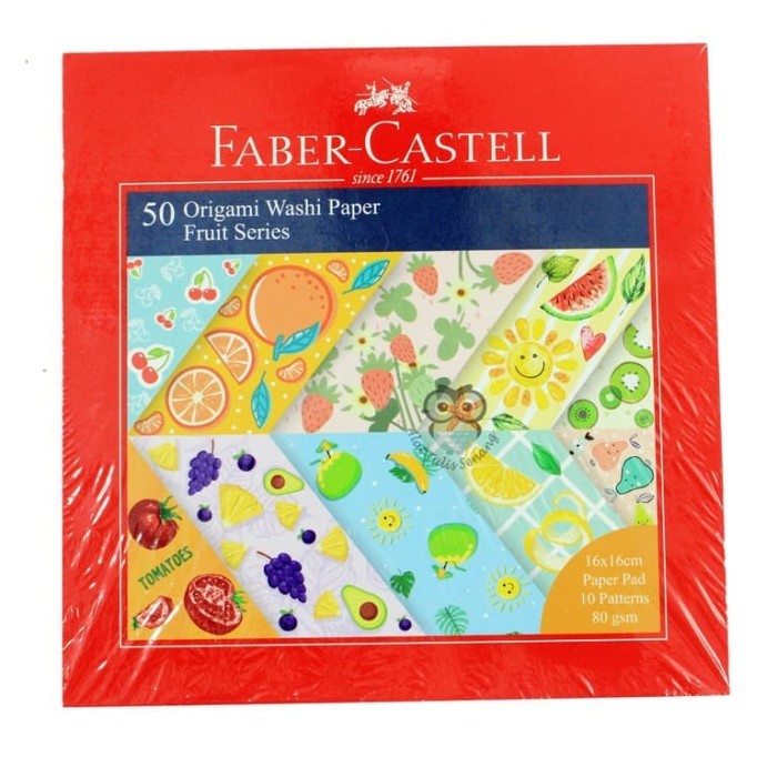 

QD575 Origami Washi Paper Fruit Faber Castell 16 x 16 PROMO SPECIAL