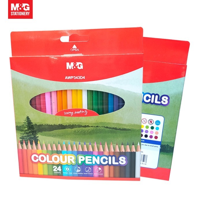 

GM112 Color Pencil Hexagonal M&G / M&G Pensil Warna 24 Colour FREE ONGKIR