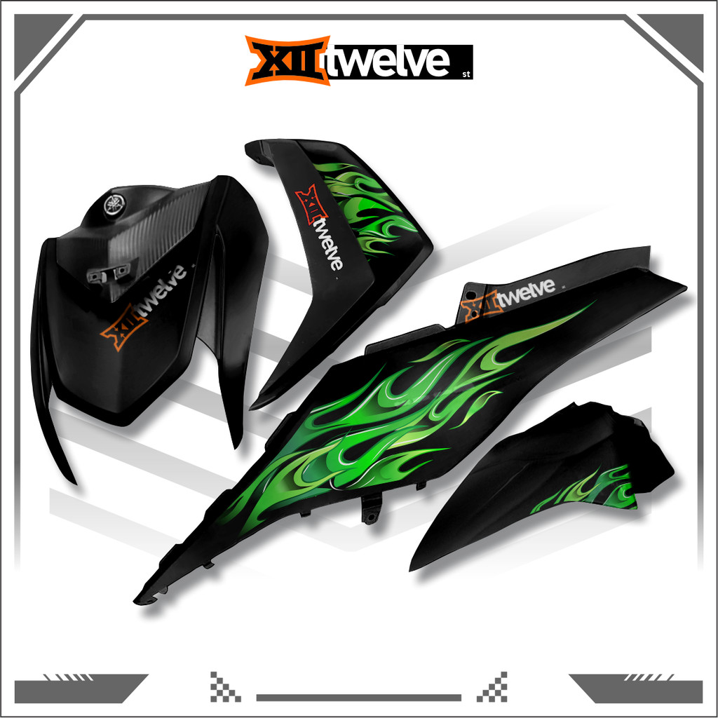 Striping Mio M3 arai tensi Transparan sticker yamaha stiker mio