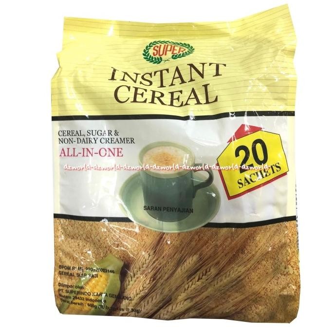 

Super Instant Cereal All In One 20 Sachets Minuman Sereal