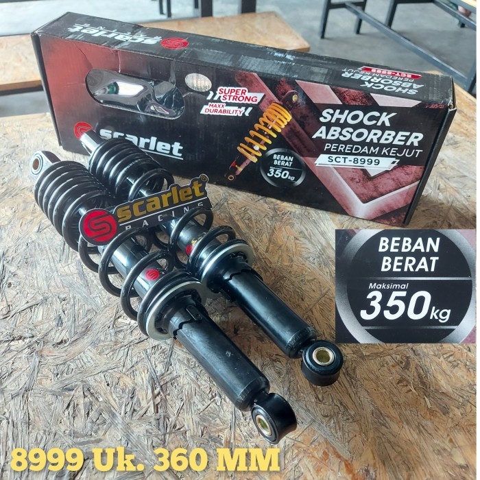 Terjamin Keamanannya Kak Shock Shok Shockbreaker Belakang Motor Beban Berat Ukuran 360 Scarlet