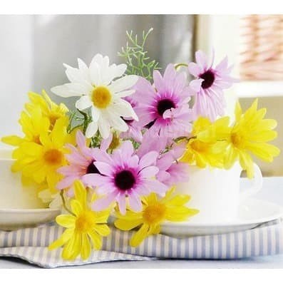 

YE548 Artificial Flowert - Chamomile Flower (5 head) TERBARU