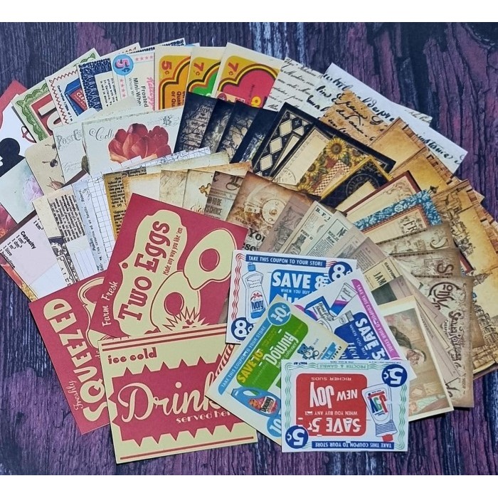 

ED358 Vintage Aesthetic Journal Kit - Dekorasi Vintage Bujo Ver_11 (60pcs) PROMO SPECIAL
