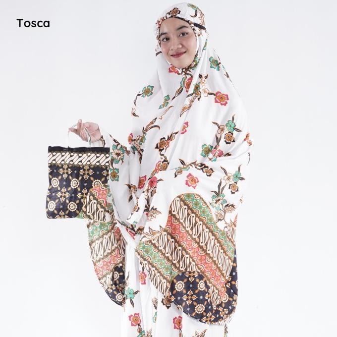 MUKENA BALI CINDAI BATIK ARNIA TERBARU / MUKENA RAYON / MUKENA JUMBO