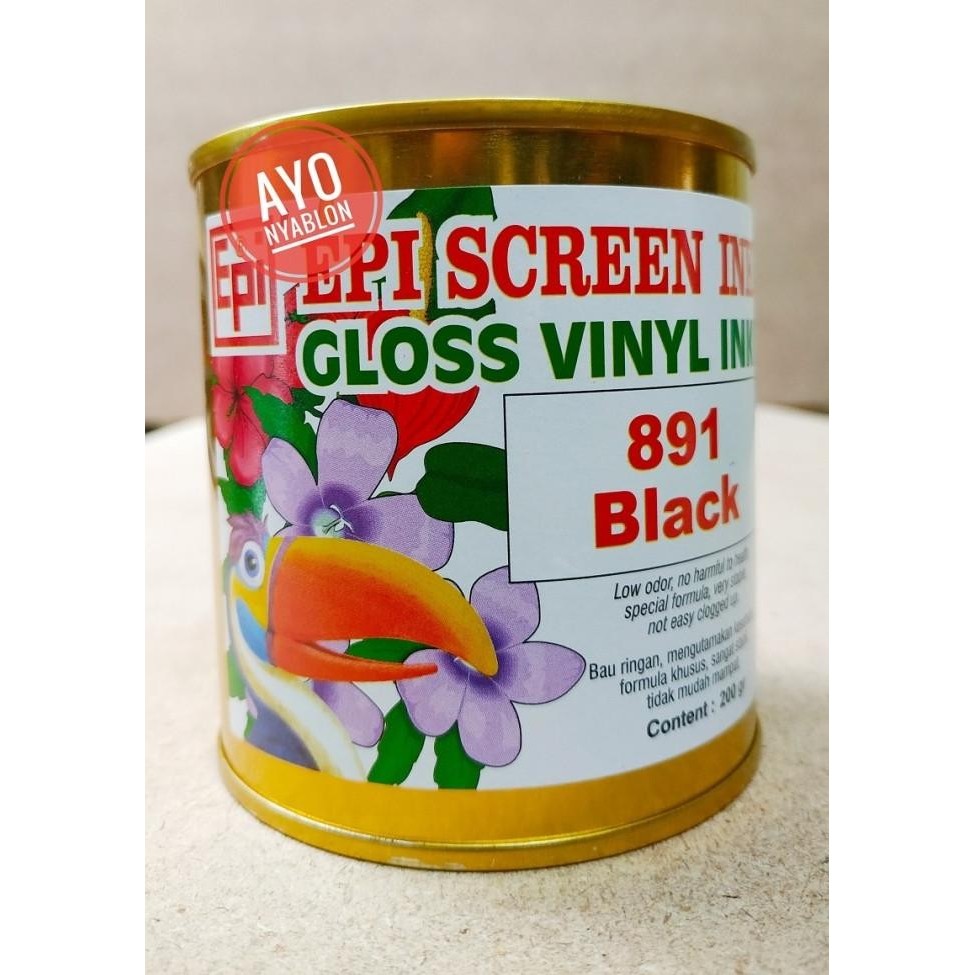 

EPI SCREEN INK GLOSS VINYL INK 891 BLACK TINTA EPI HITAM 891