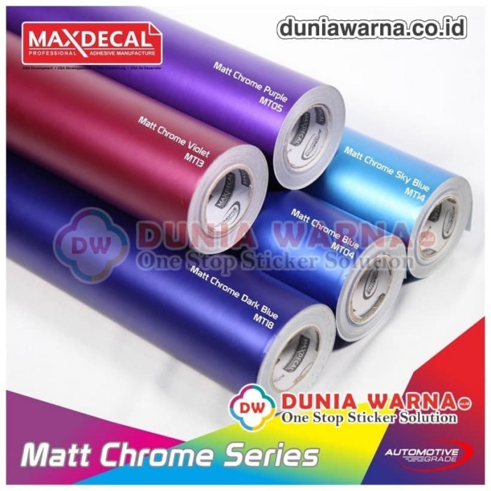 Maxdecal 9500 Mt Series Matte Krom Doff Chrome Premium Car Wrap Roll