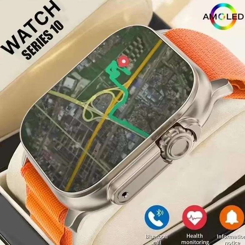 2024 New Smart Watch 10 Ultra Watch Ultra IWO Watch Ultra NFC Smartwatch Series 9 Bluetooth Call 2.2
