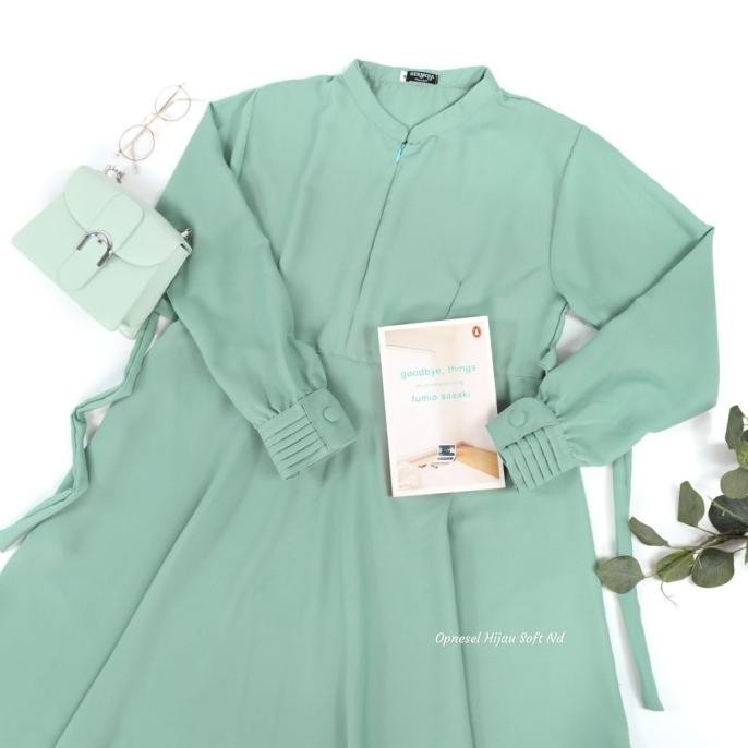 GAMIS OPNESEL POLOS/GAMIS MINT/GAMIS HIJAU MUDA/GAMIS HIJAU SOFT/GAMIS