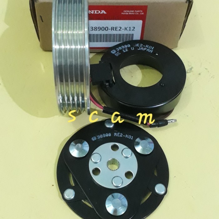 Magnet Clutch Pully Kompresor Ac Honda Brio 1200Cc Original Asli Ori