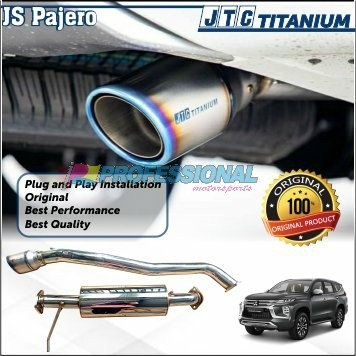 Exhaust Muffler Knalpot JTC titanium All New Pajero ANPS 16+