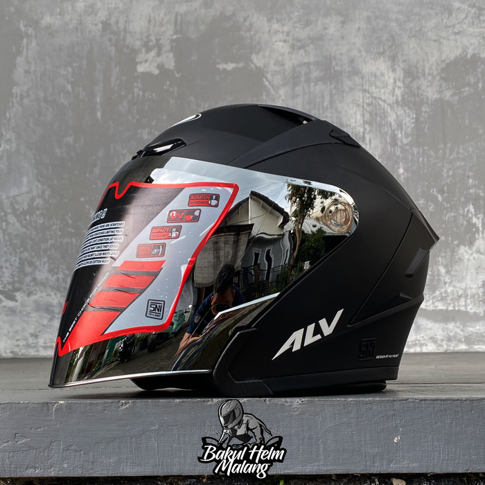 ALV ULTRON PRO - HELM HALF FACE PUTIH SOLID STANDART SNI / HELM PRIA DAN WANITA DEWASA SNI