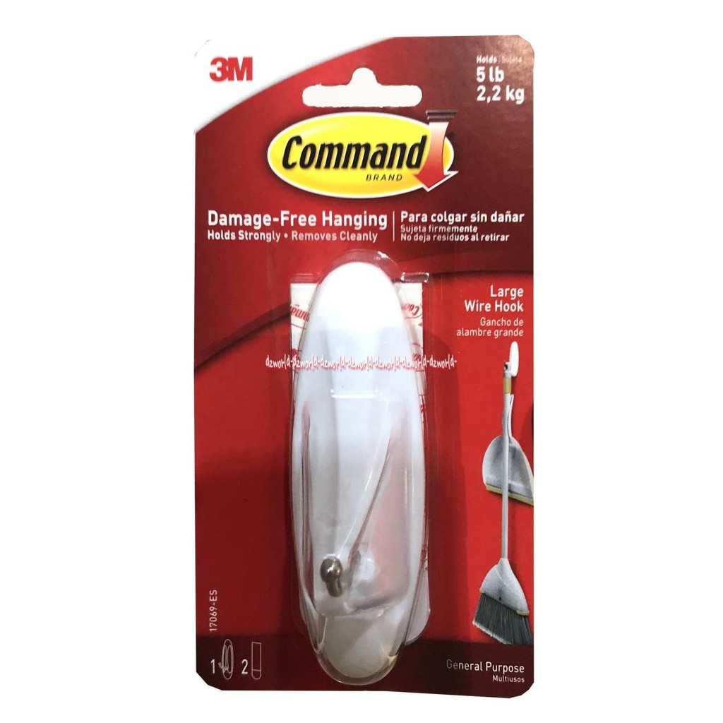 

Command 2.2kg 5lb Large Wire Hook Gantungan Besar Bsa Berat 2kg