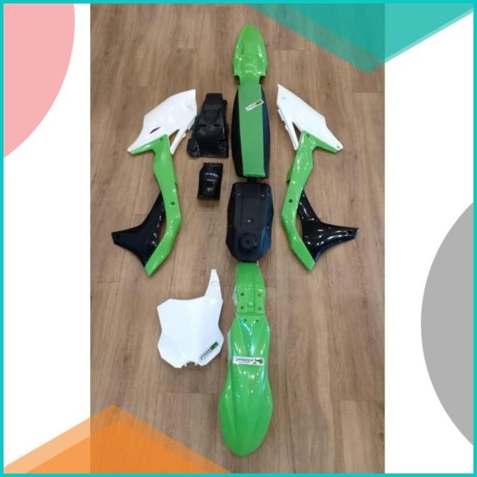 BODY SET KLX150 MODEL KX250 ORIGINAL HRV (HIJAUPUTIH) 11OKTZ4 perkakas