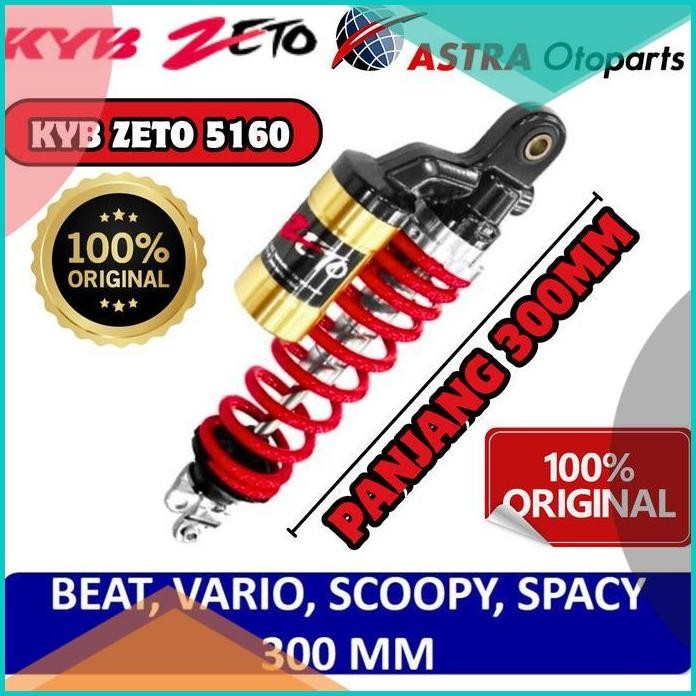 Shock KYB Zeto ZT5160R Tabung Subtank Motor Honda Vario Scoopy Beat Sp