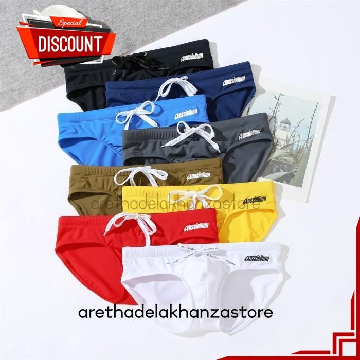 AUSSIEBUM SWIMWEAR BRIEF CELANA RENANG PRIA BEBAS ONGKIR BY ARETHA DELA KHANZA STORE 