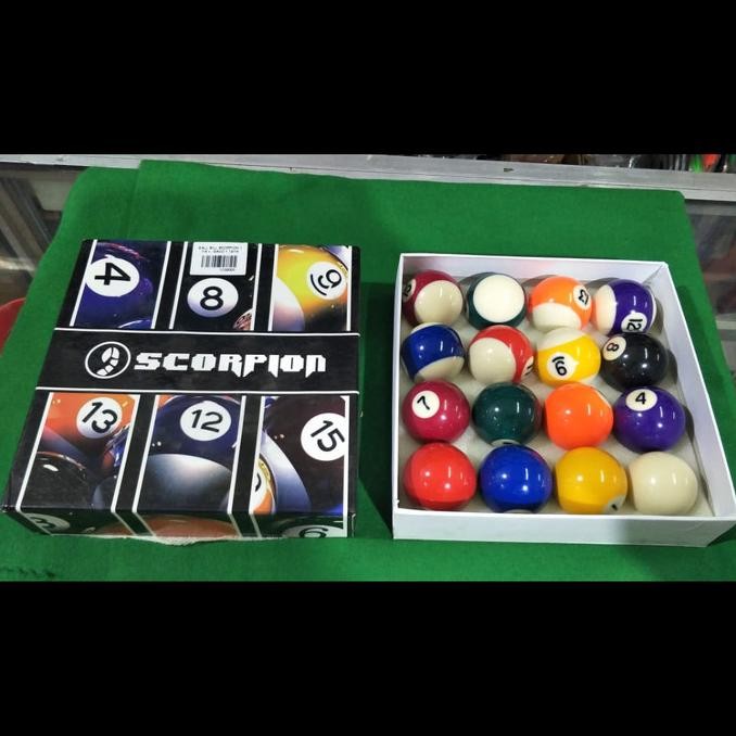 Bola billiard kecil Scorpion set