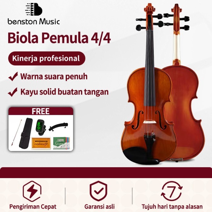 Benston Music- 4/4 biola untuk dewasa, anak-anak, dan remaja /alat musik gesek /biola anak /biola