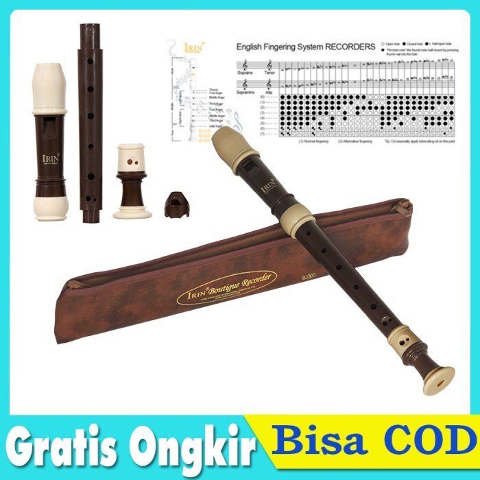 Suling Seruling Recorder Flute Soprano Recorder Alto 8 Lubang
