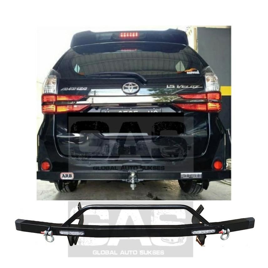Tanduk Depan Mobil Besi Led + Towing Belakang Avanza / Xenia / Veloz 2019