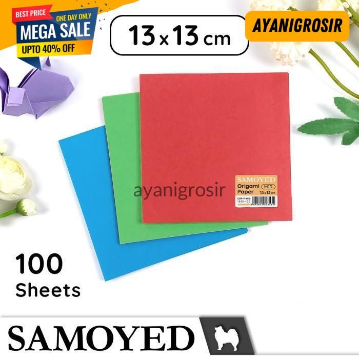 

CUCI GUDANG KERTAS LIPAT / ORIGAMI PAPER SAMOYED ORP-R 13 X 13 CM 100 LEMBAR BY AYANI GROSIR !!